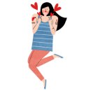 친근감을 느끼는 마음 (정) 이미지