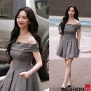 카리나 원피스 디자이너브랜드 인스턴트펑크 오프숄더 플레어 원피스 후기