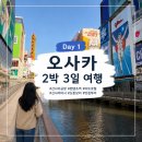 (주)아트랩일 | 오사카 2박 3일 자유여행 코스 1일차 ㅣ 비짓재팬, 아트호텔, 도톤보리, 맛집후기