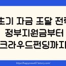초기 자금 조달 전략: 정부지원금부터 크라우드펀딩까지