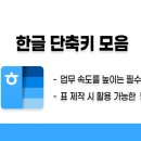 업무능력 높이는 한글 문서작성 | 한글 단축키 모음, 업무 속도를 높이는 필수 단축키 정리