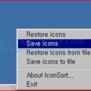 바탕화면 아이콘 정렬 프로그램(iconsort) 이미지