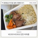 2031 | KE2031 KE2032 타이중 대항항공 왕복 좌석 기내식 후기