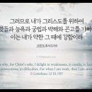 오늘의 '영어성경 사진'(854강) “내가 매우 기뻐하는 이유”(고린도후서 12장 10절) 이미지