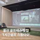 울산골프레슨, 1시간골프 스튜디오 내돈내산 후기