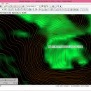 우리나라의 등고선 지형 작성- 1 arcsec DEM 과 global mapper 이용 이미지