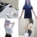 90 | 착샷有) 다이소 베이직하우스 크롭 L(100),레귤러핏 S(90) 내돈내산 후기