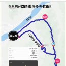 [근교산행] 9월27일(금) 춘천 빙산(384m)-매봉산(413m) 이미지