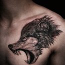 강인 | 충남 당진 홍타투 늑대타투 작업 후기 – 강인함을 새기다