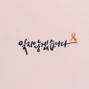 세월호 2주기 추모용 캘리그라피 이미지 이미지