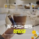 (주)청밀 | 신중동역 벌꿀 카페 청밀당 방문 후기｜꿀처럼 달콤한 이색 디저트 힐링카페♥
