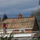 유럽 60년이 넘은 뒷집 지붕공사 작업일지 ㅋ ㅋ ㅋ 이미지