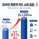 외국인 관광객 카드 소비 2조원 돌파, 중국인 관광객은 어디에 돈을 썼을까?