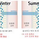 국내 기후조건에서 겨울과 여름 습기의 이동은 반대로 작용 이미지