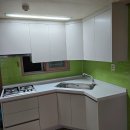 무광패트싱크대에 인조대리석상판으로제작된 신혼집싱크대입니다/씽크대공자 [씽크데코] 이미지