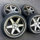 TE37 SL st. 19" 휠타이어 셋트 팝니다. 이미지