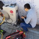 신품판매 | 대연동 에어컨 설치 신품 판매 후기ㅣ벽걸이 냉난방기 유리 타공 시공 사례