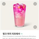 피치플레이버 | 스타벅스 여름 신메뉴 추천 핑크 피치 리프레셔 후기 가격 칼로리 카페인