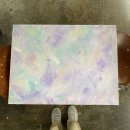 나이프로 그려보는 백드롭페인팅 | 인테리어용 소품 백드롭 페인팅 그림 그리기