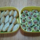 스팸계란말이김밥과유부초밥 이미지