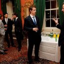 영국 총리관저에 방문한 테니스선수들(ATP finalists hang around 10 Downing Street with Dvid Cameron) 이미지