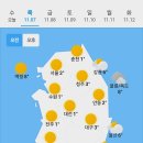 오늘의 날씨🌞☔️☃️ , 2024년 11월 7일 목요일 이미지