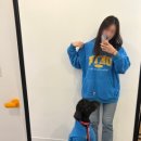 손바느질로 만드는 강아지 옷 | OKTK 커플룩 후리스 스카이블루 ♥ 시월이랑 맞춘 강아지커플룩 대형견옷 후기