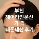 라인헤어 | 부천 헤어라인문신 가격 내돈내산 후기