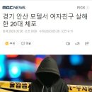 경기 안산 모텔서 여자친구 살해한 20대 체포 이미지