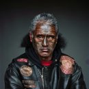 뉴질랜드 갱의 얼굴을 담은 ‘Mongrel Mob Portraits’ 이미지