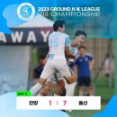 2023 GROUND.N K리그 U18 챔피언십 조별리그 3일자 결과(7월19일 수요일) 이미지