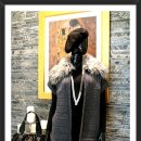 S/1점세일!! R&J Faux Fur Collar Knit Sweater Long Cardigan 이미지