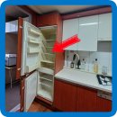 노원-현장-1136 | 빌트인 냉장고 철거 자리 수납장 제작 레일선반 추가
