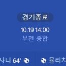 [2024 K리그2 35R] 부천FC 1995 vs 수원 블루윙즈 골장면.gif 이미지