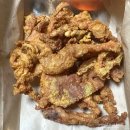 튀김바사삭 | 노랑통닭 바사삭 닭껍질 튀김, 땅콩크림꽈배기 사이드 후기