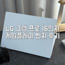 파이트아카데미 | LG 그램 프로 게임 플레이 및 벤치마크 후기