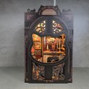 달빛고양이 | 🌙조명까지 완벽한 미니어처 북엔드 | 3D 우드퍼즐 달빛 고양이 서재💡