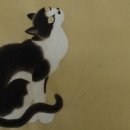 나무 밑 고양이 이미지