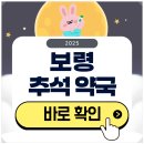 수약국 | 보령 추석 문 여는 약국 확인하기 2025