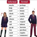 informal vs formal 이미지