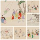 귀재] 조선시대 "한정판 그림 100장 세트" 판매 &" 풍속화의 백과사전 " 기산 김준근 풍속도 국제 화가
