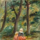 Pierre-Auguste Renoir | Femme et enfant dans un paysage, 1907 이미지