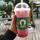 쥬씨 아이스 딸기라떼 메뉴 달달해 in 구로구청