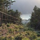 보현산댐 짚와이어 이미지