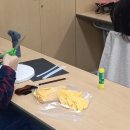 페이퍼플라워 주름지 해바라기 액자 이미지