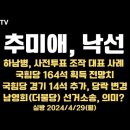 추미애, 낙선 / 하남병, 사전투표 조작 대표 사례/국힘당 의석수 164석 전망/경기, 국힘 14석 추가...4.29월 [공병호TV] 이미지