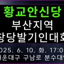 (가칭)황교안신당 부산지역 창당발기인대회. 2025.6.10. 17시. 해운대구 구남로 분수대앞 이미지