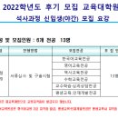 2022학년도 서울시립대학교 교육대학원 4월 후기 신입생 모집 이미지