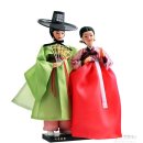 외국인 선물로 추천! 전통의 멋을 담은 한복 인형 – 선비와 귀부인