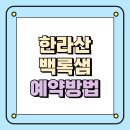 한라산PC | ⛰️ 한라산 백록샘, 단 이틀만 허용된 비공개 구간 예약방법